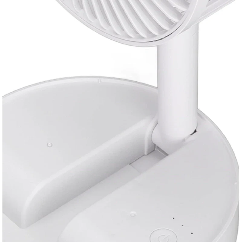 Ventilator portabil de masa cu incarcare prin USB cu 3 Trepte de viteza Alb